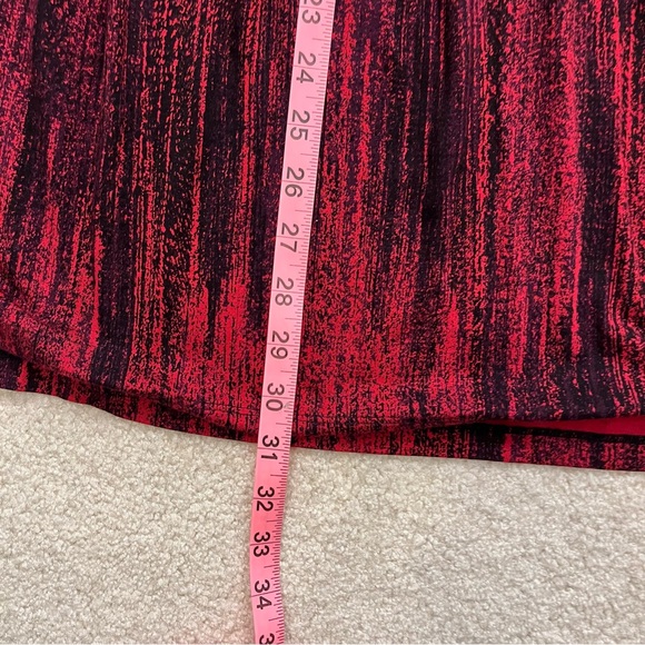 Soma Dress Womens Small Red Black Pattern Soft A-line V-Neck Lounge Wear Comfy - Picture 8 of 8